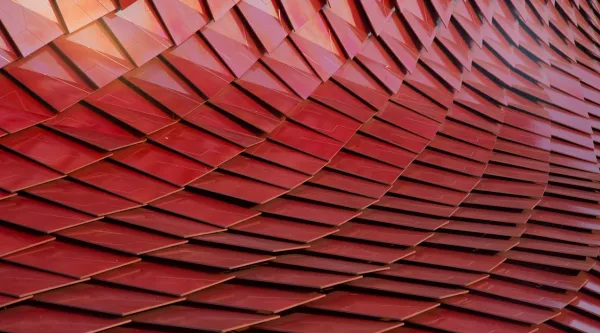 Red tile abstract