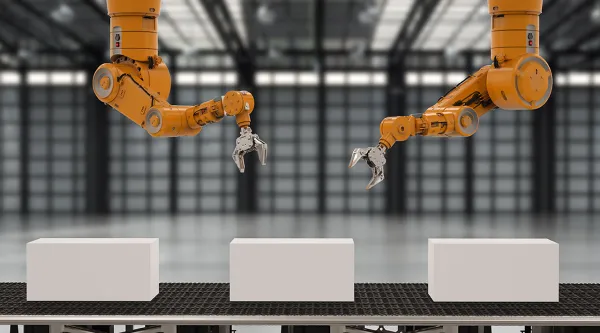 automatizacion inteligente maquina brazo de robot