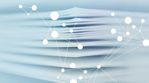 Vit abstrakt bild med vågmönster