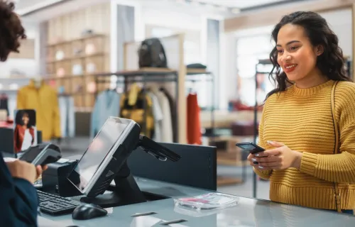 Clothing Store Checkout Cashier