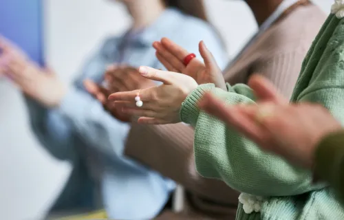 People applauding