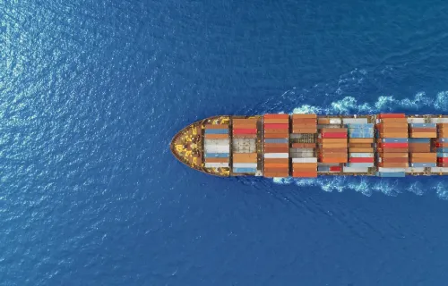 ship representing global trade finance