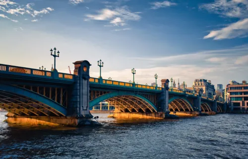 Bridge over river Thames in London