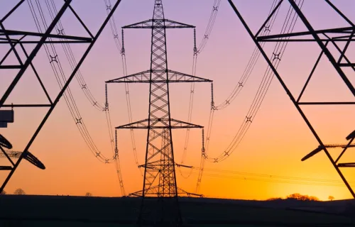 Electric tower and lines