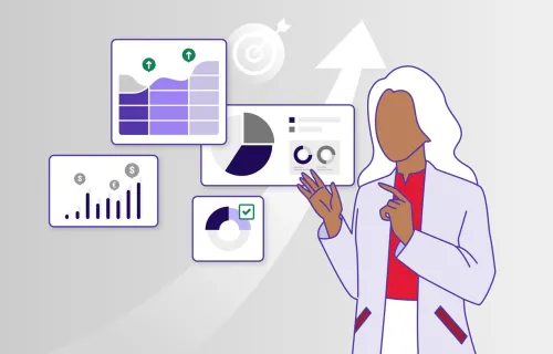 Illustration showing databases