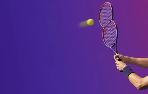 Results from day one -kuvituskuvassa tuplatennismaila