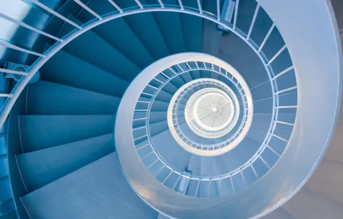 Office stairs abstract image