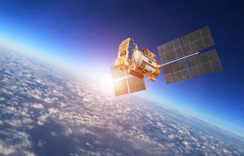 satelitt above the earth