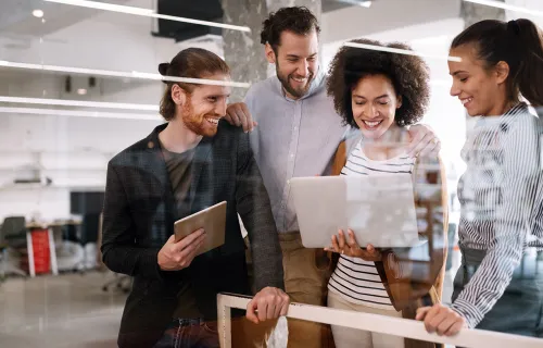 Professionals on discussion