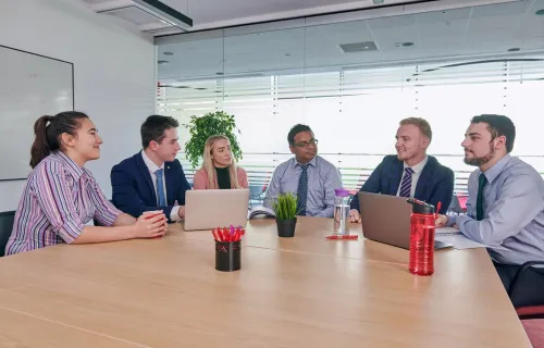 CGI partners in a meeting