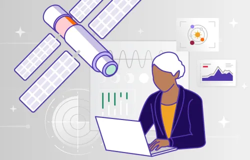 Illustration industrie spaciale