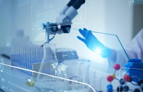 intelligent automation being used in a life sciences lab