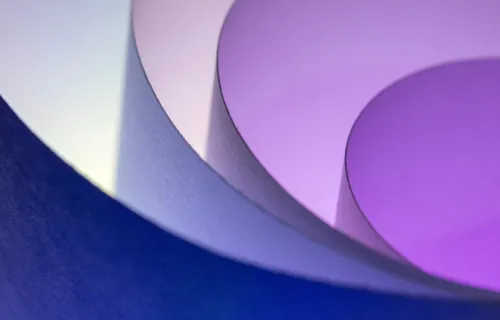 Abstract close-up of curled layered curves