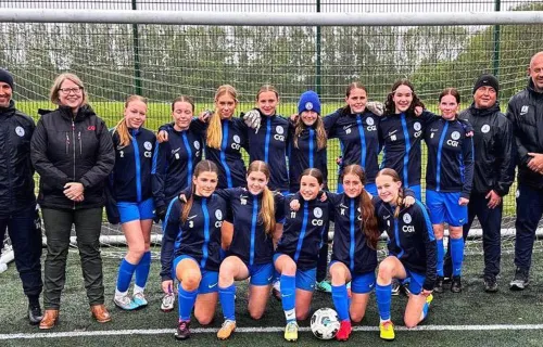 ‘Lionesses’ from Whitely Bay Girls Football Team