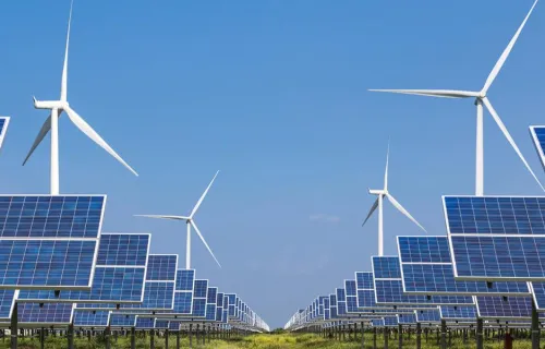 solar panels and wind turbines: DER management and decarbonization