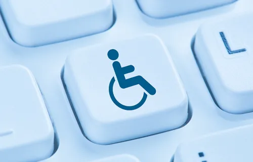 disability icon on keyboard key
