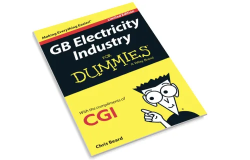 Front cover of the CGI GB Electricity Industry for Dummies