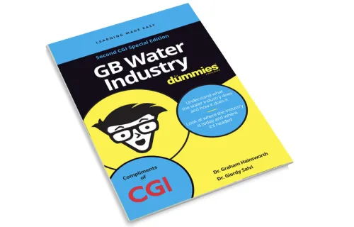 Front cover of the CGI GB Water Industry for Dummies