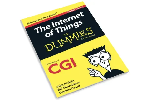 Front cover of the CGI Internet of Things for Dummies