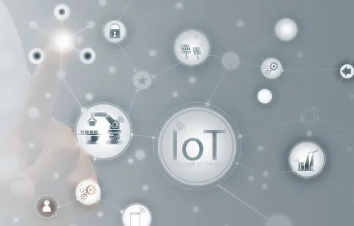 Connexion entre plusieurs bulles pour représenter l'IoT