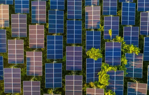 Solar panel farm 
