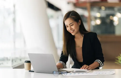 Professional woman working