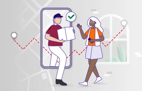 Retail delivery illustration