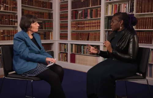 Tara McGeehand and Dame Dr Maggie Aderin-Pocock