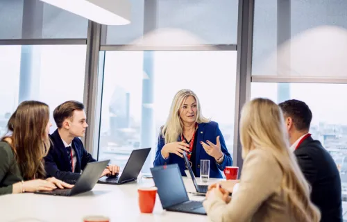 Professionals on discussion