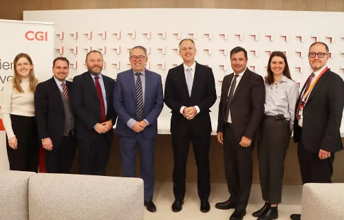 UK Tech Minister Ian Murray, Rob Tinline, British High Commissioner to Canada, François…