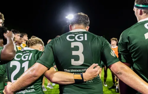 University of Nottingham rugby team in CGI sponsored kit