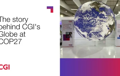 The CGI globe at COP27