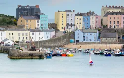 view of houses along the coast