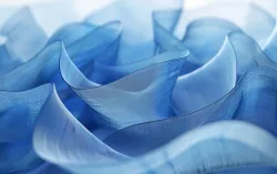 Motif textile abstrait bleu