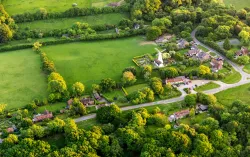 aerial view of Buckinghamshire rural village