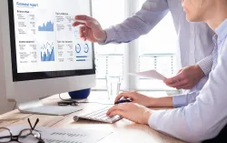 reports displayed on computer screen