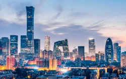 Skyline view of Beijing, China