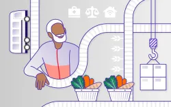 Illustration de la chaîne d'approvisionnement