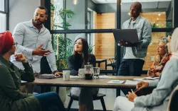 Consultants in a meeting