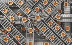 Convoyeurs avec cartons