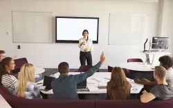 University students in seminar