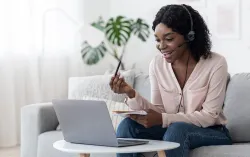 consultant working from home