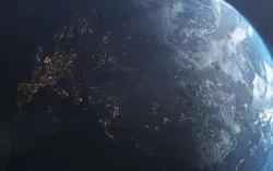View of the earth from a satellite