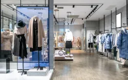 inside of clothes shop