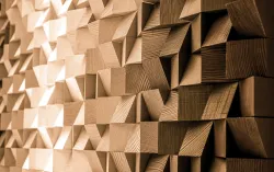 Natural wood wall abstract