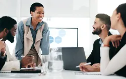 Professional team collaboration