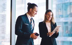 Professionals on discussion