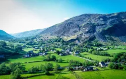 Welsh valley rural landscape