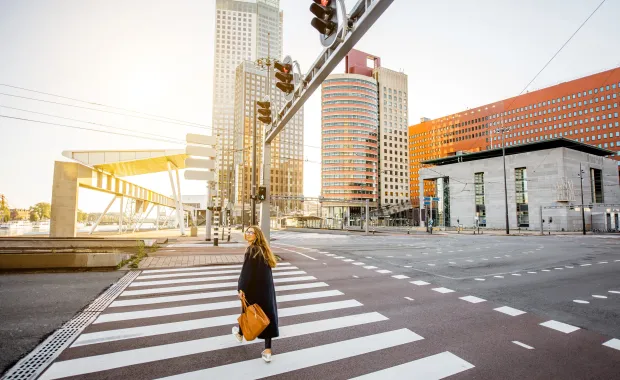 Women waling in the streer