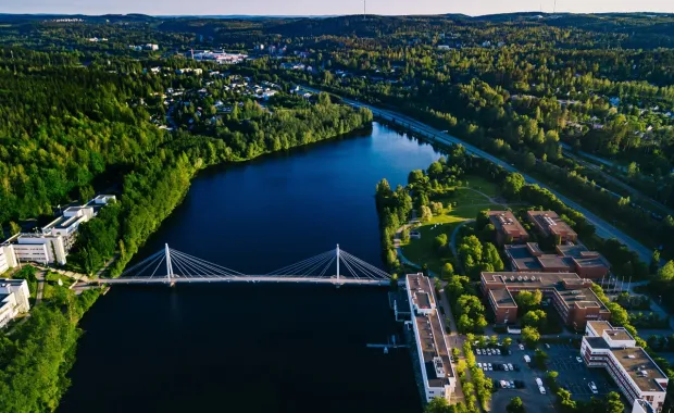 Aerial view of Jyväskylä, Finland